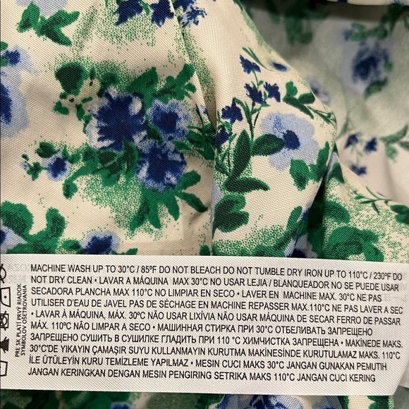 Mango Floral Printed Satin Skirt/NWT/S-M - Picture 11 of 14